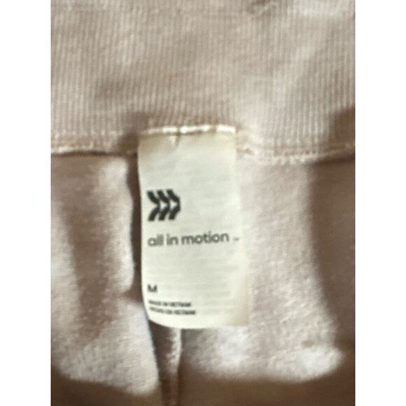 All in Motion Women's High-Waisted Drawstring Ribbed Jogger Pants Size M Beige - Picture 8 of 9